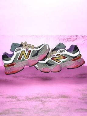 New Balance Women's Multicolor Pink, Purple and Gold Athletic Sneakers